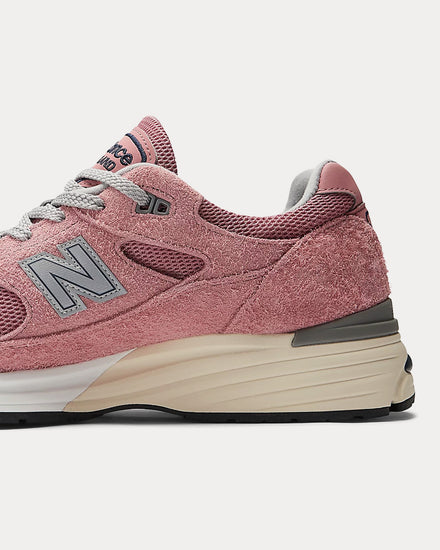 New Balance MADE in UK 991v2 Brandied Apricot / Naval Academy / Silver Low Top Sneakers - 5