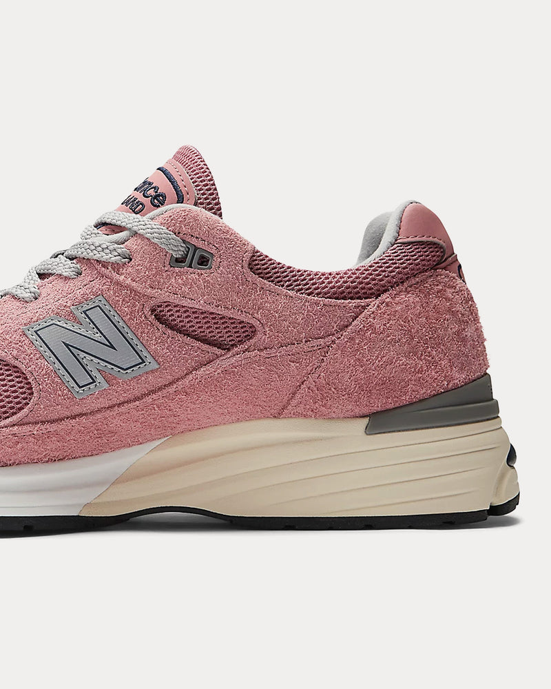 New Balance MADE in UK 991v2 Brandied Apricot / Naval Academy / Silver Low Top Sneakers - 5