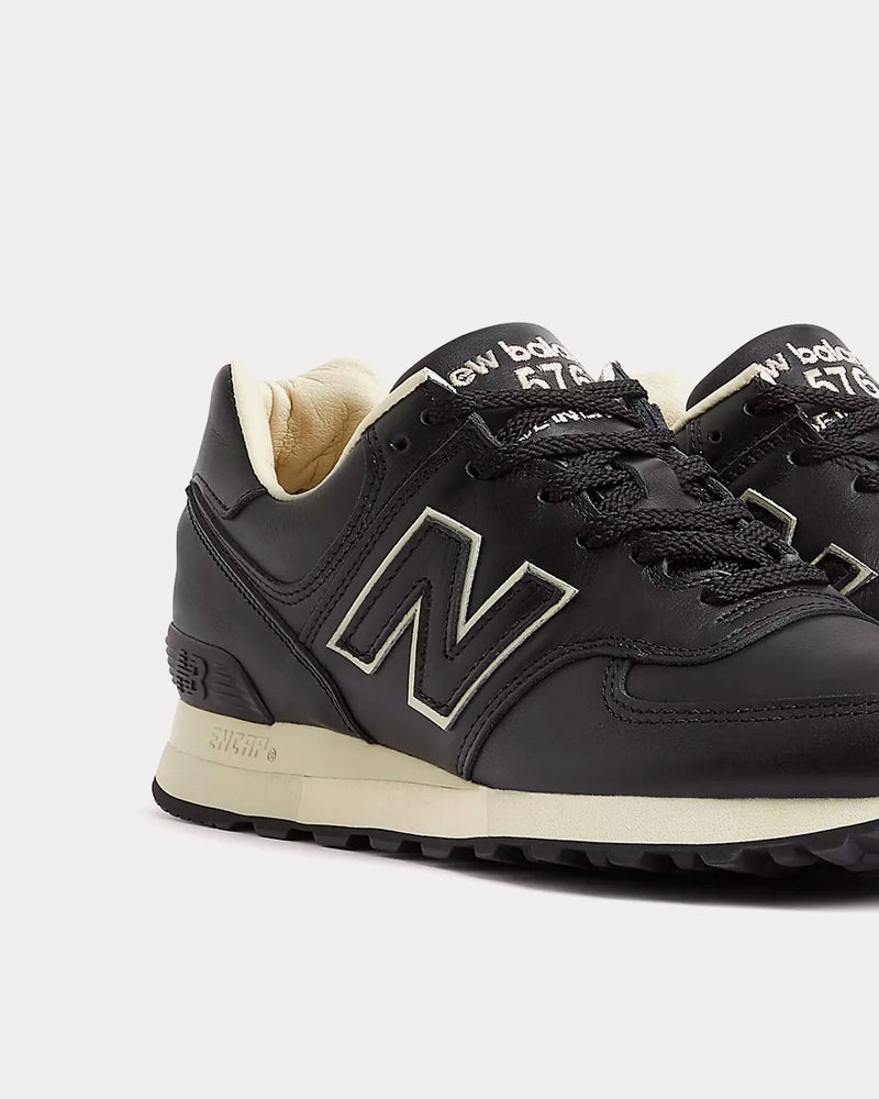 New Balance Unisex MADE in UK 576 Black / Cement Low Top Sneakers