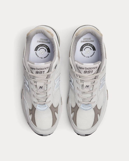 New Balance Made in UK 991v1 Dawn Blue / Star White / Flint Grey Low Top Sneakers - 2