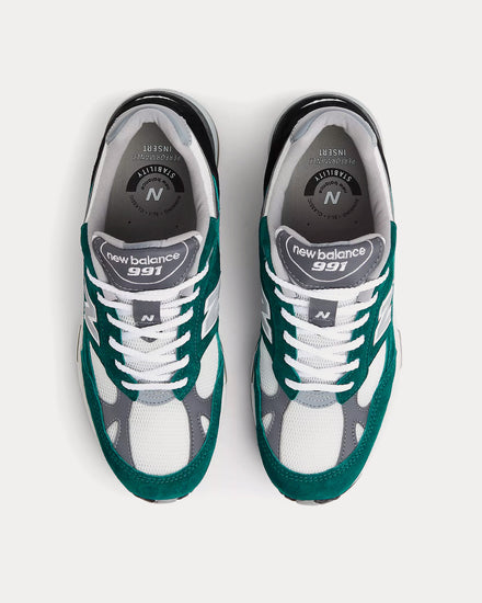 New Balance MADE in UK 991v1 Pacific / Alloy / Black Low Top Sneakers - 2