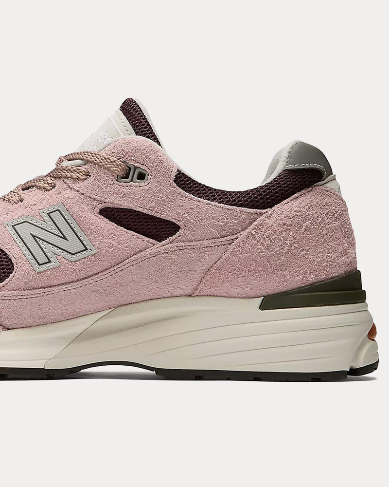 New Balance Made in UK 991v2 'Grape Sorbet' Deauville Mauve / Fig / Oyster Mushroom Low Top Sneakers - 5