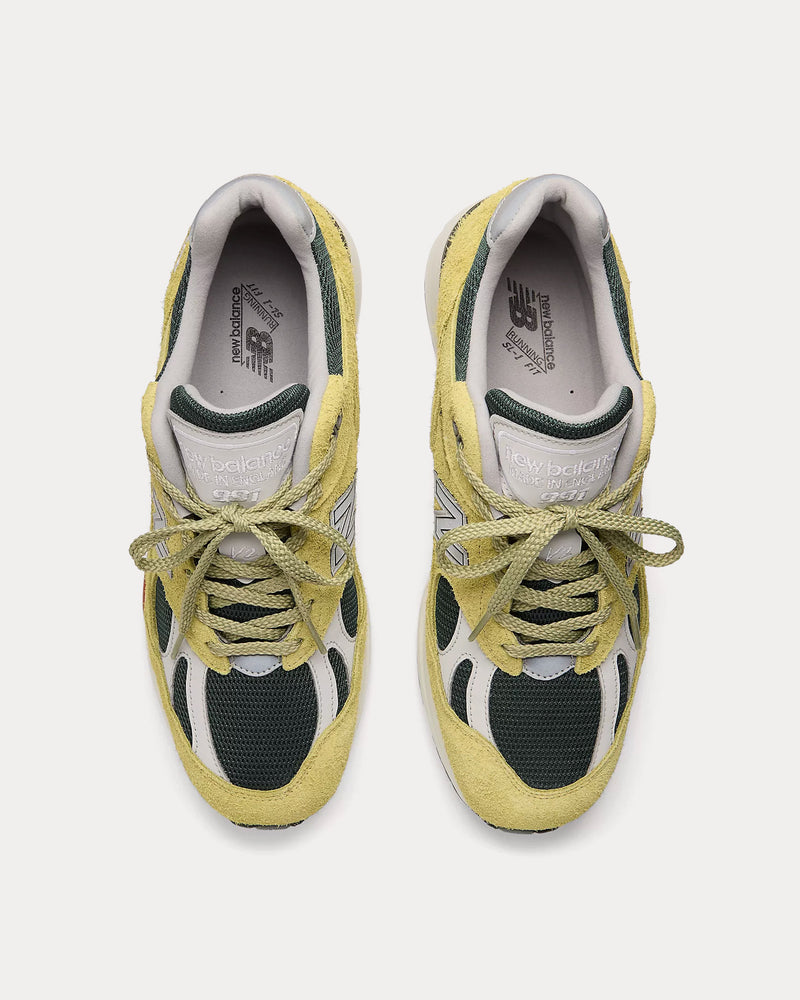 New Balance Made in UK 991v2 'Grape Sorbet' Beechnut / Trekking Green / Oyster Mushroom Low Top Sneakers - 2