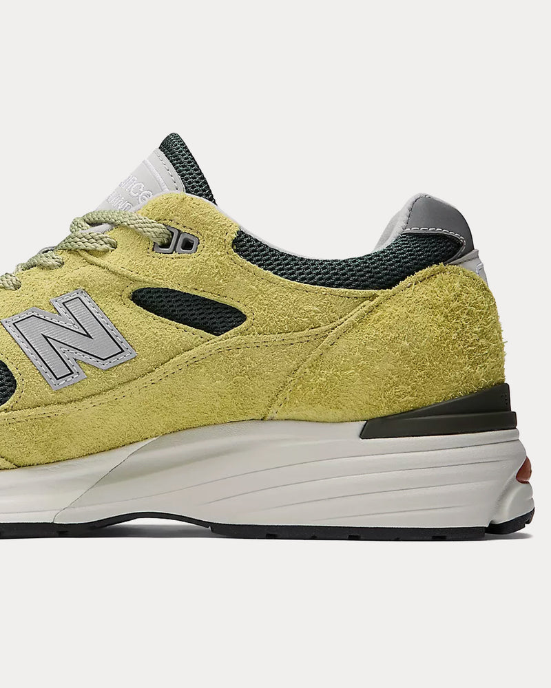 New Balance Made in UK 991v2 'Grape Sorbet' Beechnut / Trekking Green / Oyster Mushroom Low Top Sneakers - 5