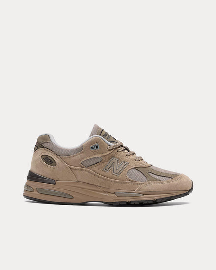 New Balance MADE in UK 991v2 Walnut / Shitake Low Top Sneakers - 1