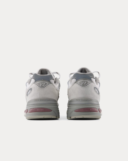 New Balance MADE in UK 991v2 Wind Chime / Brilliant White / Flint Grey Low Top Sneakers - 4