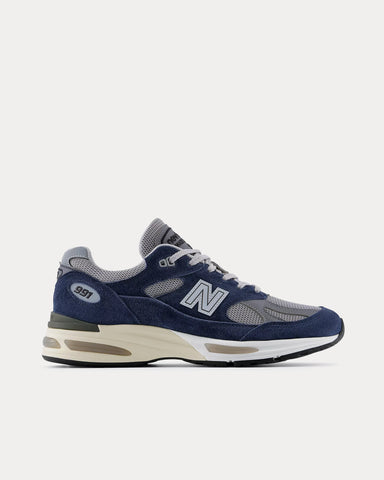 New Balance MADE in UK 991v2 Insignia Blue / Alloy Low Top Sneakers