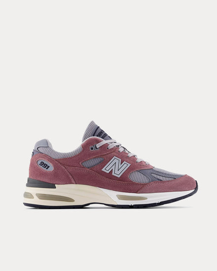 New Balance MADE in UK 991v2 Rose Taupe / Alloy Low Top Sneakers - 1