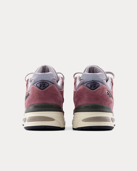 New Balance MADE in UK 991v2 Rose Taupe / Alloy Low Top Sneakers - 4
