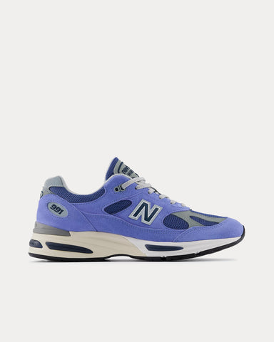 New Balance MADE in UK 991v2 'Summer Brights' Baja Blue / Deep Ultramarine / Moon Mist Low Top Sneakers