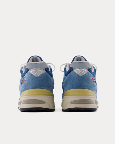 New Balance MADE in UK 991v2 Vintage Sports Bluesteel / Poseidon / Harbor Mist Low Top Sneakers - 4