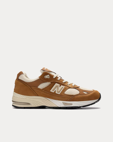 New Balance MADE in UK 991v1 Chipmunk / Birch Low Top Sneakers