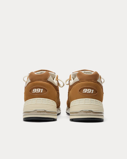New Balance MADE in UK 991v1 Chipmunk / Birch Low Top Sneakers - 4