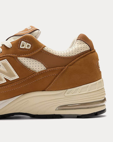 New Balance MADE in UK 991v1 Chipmunk / Birch Low Top Sneakers - 6