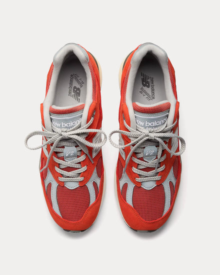 New Balance MADE in UK 991v2 Grenadine / Fire Whirl Low Top Sneakers - 2