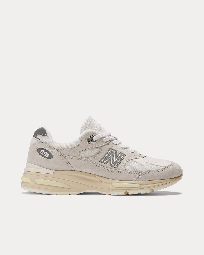 New Balance MADE in UK 991v2 Wind Chime / White / Frozen Dew Low Top Sneakers - 1