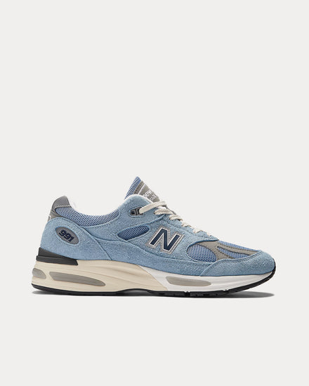 New Balance Made in UK 991v2 'Grounded Pastels' Celestial Blue / Faded Denim / Moon Mist Low Top Sneakers - 1