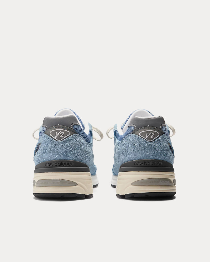 New Balance Made in UK 991v2 'Grounded Pastels' Celestial Blue / Faded Denim / Moon Mist Low Top Sneakers - 4
