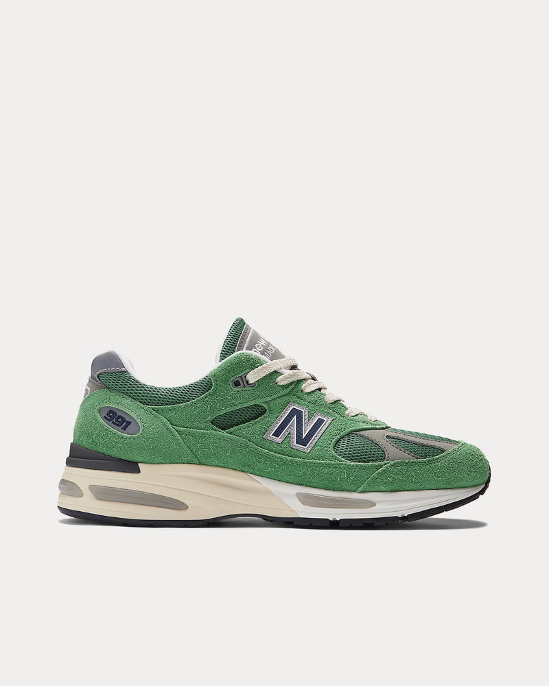 New Balance Made in UK 991v2 'Grounded Pastels' Mineral Green / Comfrey / Moon Mist Low Top Sneakers - 1