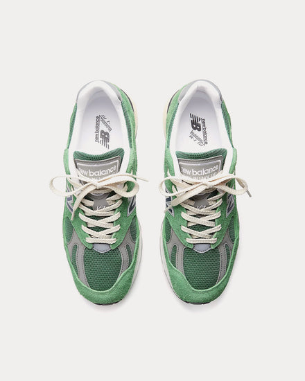 New Balance Made in UK 991v2 'Grounded Pastels' Mineral Green / Comfrey / Moon Mist Low Top Sneakers - 2