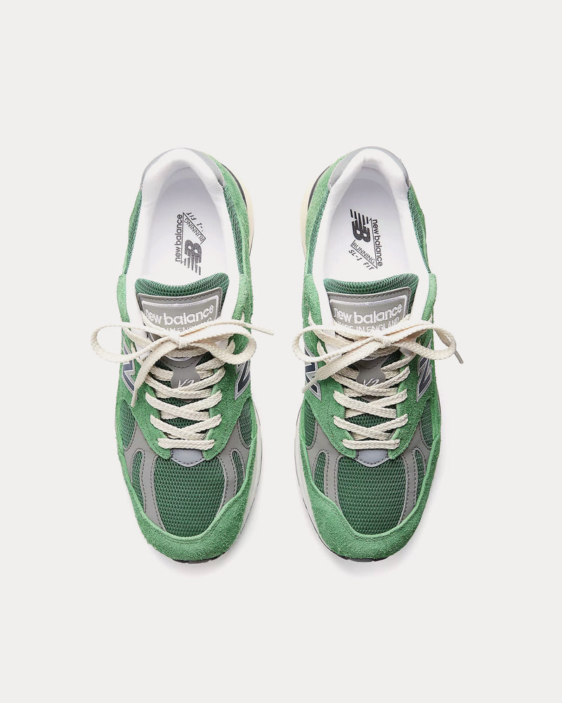 New Balance Made in UK 991v2 'Grounded Pastels' Mineral Green / Comfrey / Moon Mist Low Top Sneakers - 2
