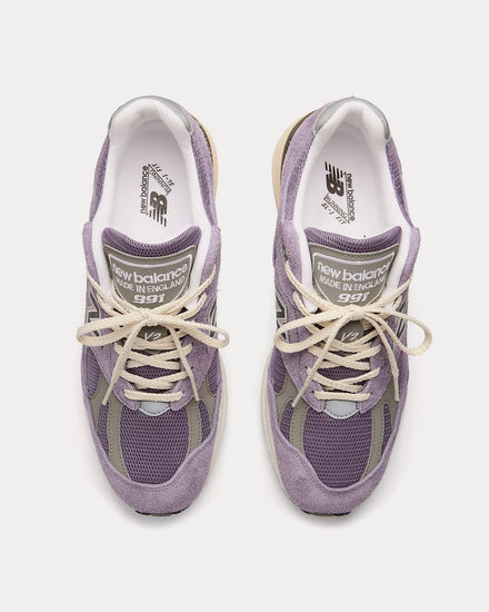 New Balance Made in UK 991v2 'Grounded Pastels' Dusk / Purple Sage / Moon Mist Low Top Sneakers - 2