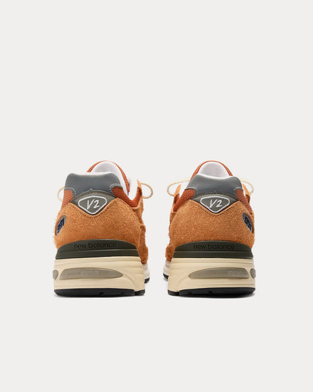 New Balance Made in UK 991v2 'Grounded Pastels' Gold Earth / Golden Ochre / Moon Mist Low Top Sneakers - 4