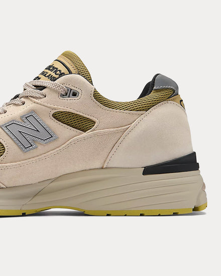 New Balance MADE in UK 991v2 'Neo Synthesis' Silver Birch / Amber Green / Silver Fern Low Top Sneakers - 5