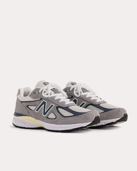 New Balance Made in USA 990v4 'Grey Day' Marblehead / Vintage Indigo Low Top Sneakers - 3