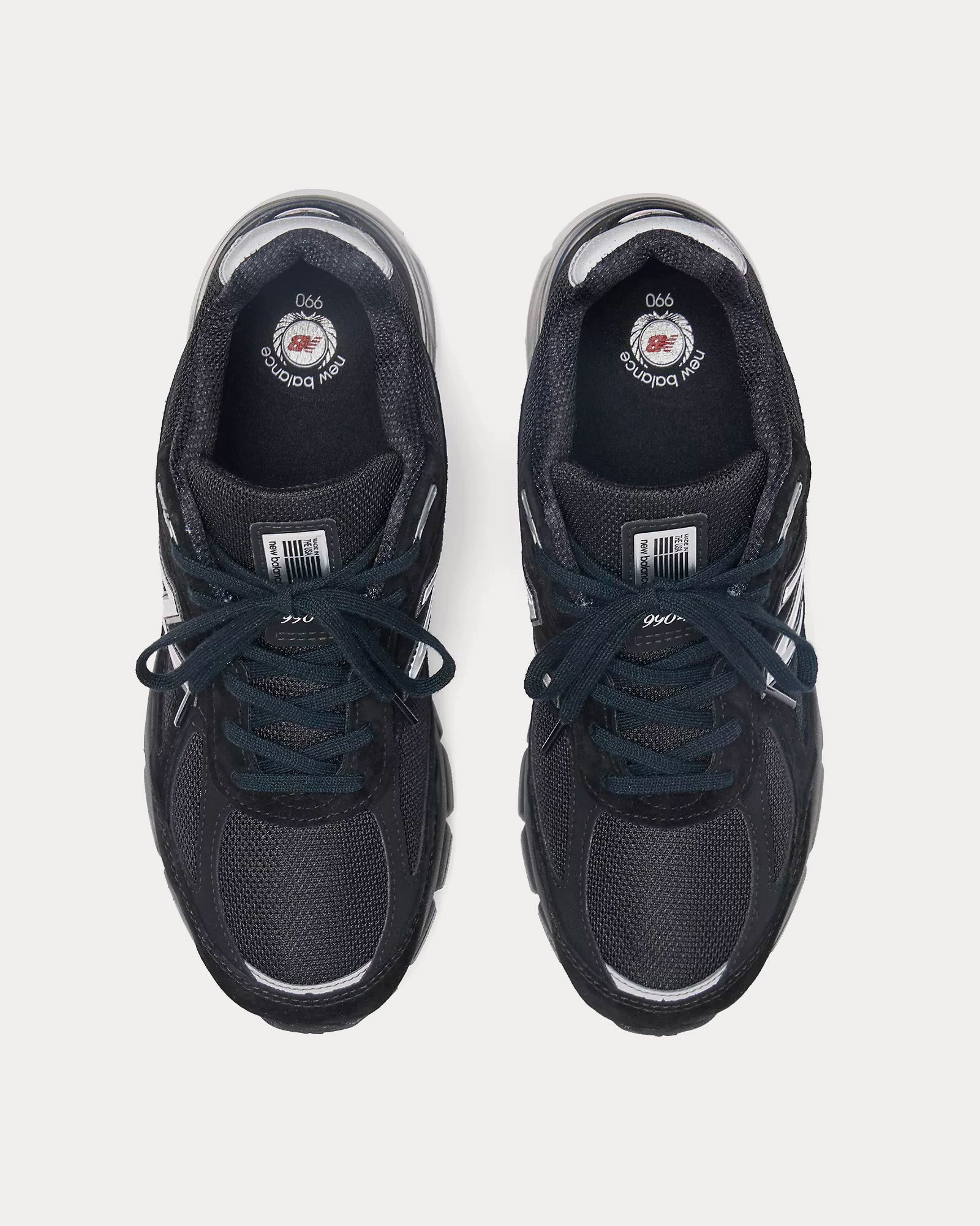 New Balance Made in USA 990v4 Black Silver Low Top Sneakers Black New Balance US US
