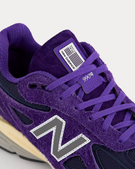 New Balance 990v4 Suede Plum / Silver Low Top Sneakers - 5