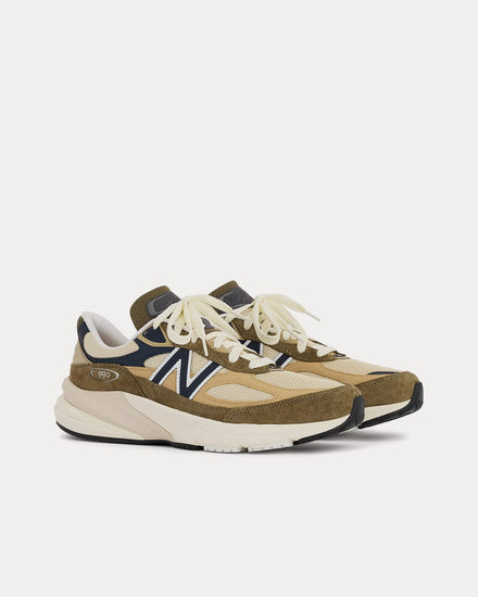 New Balance Made in USA 990v6 Dark Camo / Incense / Natural Indigo Low Top Sneakers - 3