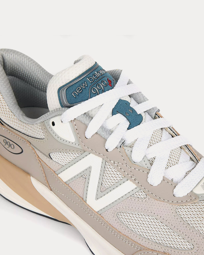 New Balance Made in USA 990v6 Light Mushroom / Moonrock Low Top Sneakers - 5