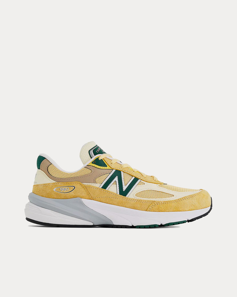 New Balance Made in USA 990v6 Sulphur / Green Low Top Sneakers - 1