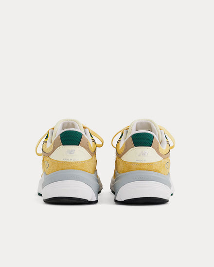 New Balance Made in USA 990v6 Sulphur / Green Low Top Sneakers - 4