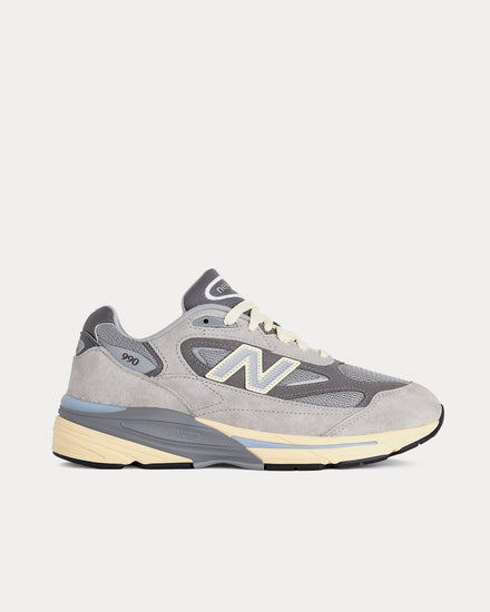 New Balance Made in USA 990v7 Kool Gray / Calcium / Light Arctic Gray Low Top Sneakers - 1