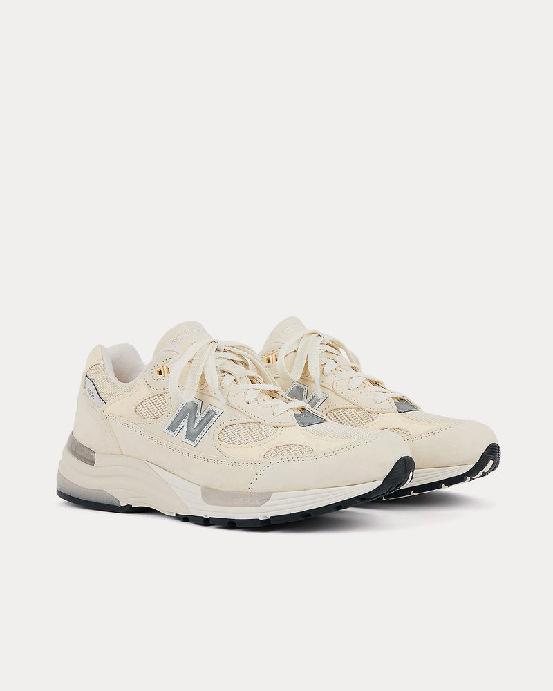 New Balance Made in USA 992 Calcium / Raw Cashew Low Top Sneakers - 3