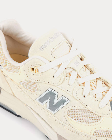 New Balance Made in USA 992 Calcium / Raw Cashew Low Top Sneakers - 5