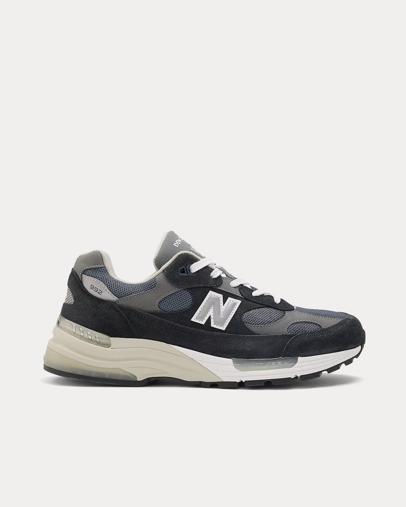 New Balance Made in USA 992 Core NB Navy / Grey / Silver Metalic Low Top Sneakers - 1