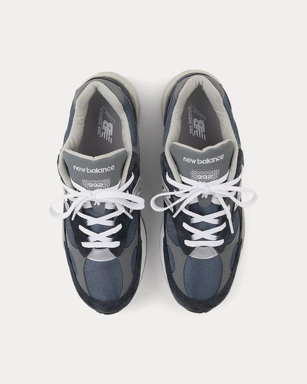 New Balance Made in USA 992 Core NB Navy / Grey / Silver Metalic Low Top Sneakers - 2
