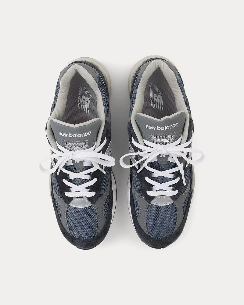 New Balance Made in USA 992 Core NB Navy / Grey / Silver Metalic Low Top Sneakers - 2