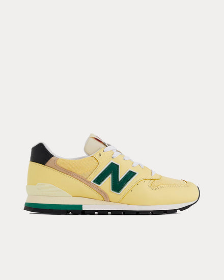 New Balance Made in USA 996 Sulphur / Forest Green Low Top Sneakers - 1