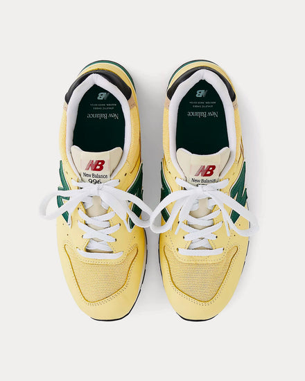 New Balance Made in USA 996 Sulphur / Forest Green Low Top Sneakers - 2