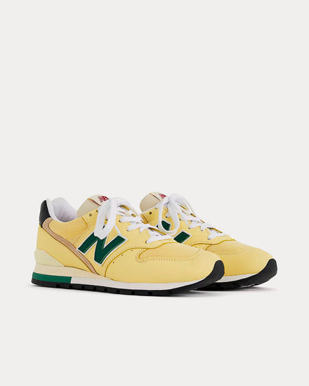 New Balance Made in USA 996 Sulphur / Forest Green Low Top Sneakers - 3