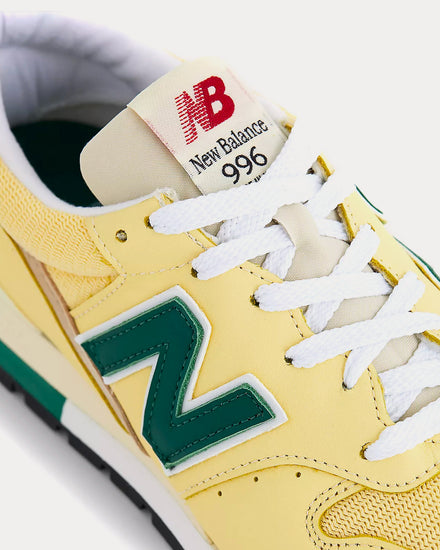 New Balance Made in USA 996 Sulphur / Forest Green Low Top Sneakers - 5