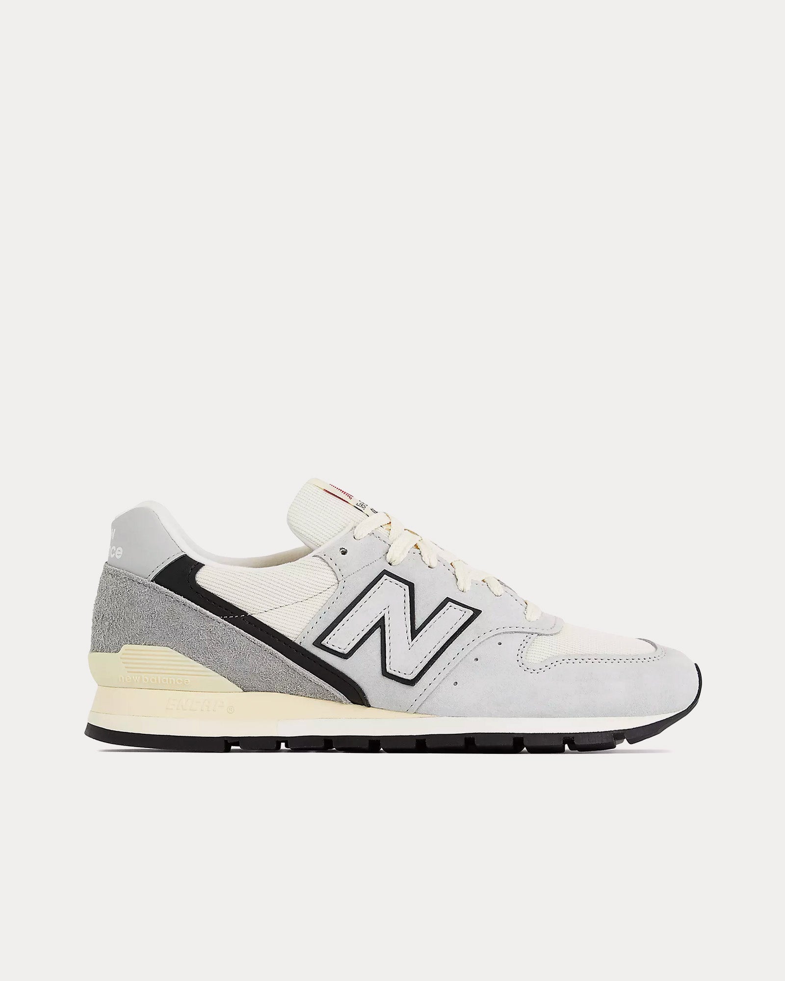 New Balance Unisex Made in USA 996 Grey / Black Low Top Sneakers