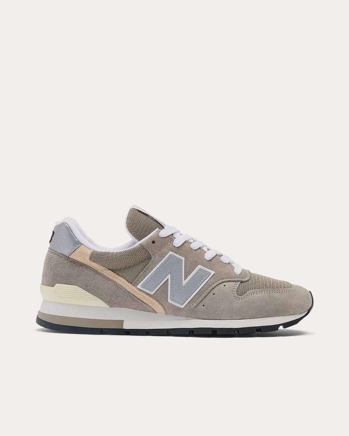 New Balance Unisex Made in USA 996 Core Grey / Silver Low Top Sneakers