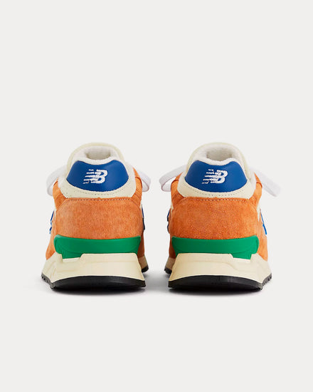 New Balance Made in USA 998 Orange / Royal Low Top Sneakers - 3