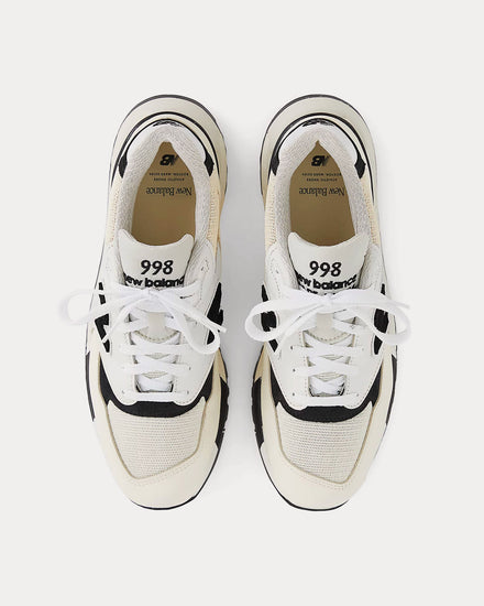 New Balance Made in USA 998 White / Black Low Top Sneakers - 2