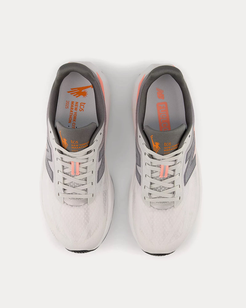 New Balance FuelCell Rebel v5 'TCS NYC Marathon' Grapefruit / Grey Matter / Poppy Running Shoes - 2